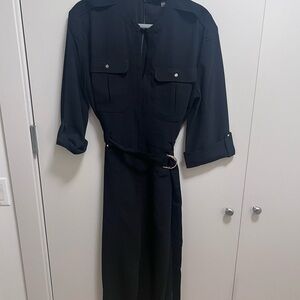 Black Tahari  Belted Jumpsuit Sz 8